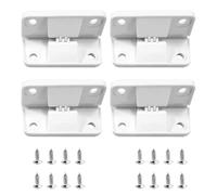 Radiator Hinges - Cooler Replacement Parts Kit, Ice Box Hinges | White Fridge Lid Replacement, Cooler Hinge, Small Freezer Hinge for Outdoor Coolings, 4-Piece