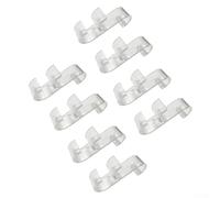 Radiator Hook for Towels and Clothes Drying - Plastic Hook with Modern Design, Compatible with Heaters, 8 Pack in Black/White/Transparent(transparent)