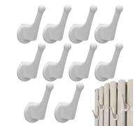 Radiator Hooks - 10Pieces Wall Free Rack, Strong Multipurpose Holders, Portable Closet Organizers | Convenient Hanging Solution During Dormitory Restaurant Laundry Entryway Arrangement Tasks