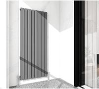 Radiator Horizontal Vertical Designer Flat Panel Central Heating Radiator 1600mm Height (1600x544mm Double, Anthracite)