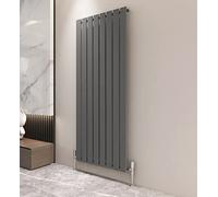 Radiator Horizontal Vertical Designer Flat Panel Central Heating Radiator 1600mm Height (1600x544mm Single, Anthracite)