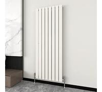Radiator Horizontal Vertical Designer Flat Panel Central Heating Radiator 1600mm Height (1600x544mm Single, White)