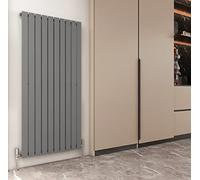 Radiator Horizontal Vertical Designer Flat Panel Central Heating Radiator 1600mm Height (1600x680mm Single, Anthracite)