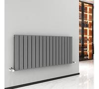 MCC Direct Radiator Double Panel (H)600mm Flat Panel Vertical Column Radiator Anthracite