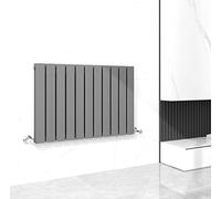 Radiator Horizontal Vertical Designer Flat Panel Central Heating Radiator 600mm Height (600x748mm Double, Anthracite)
