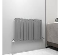 Radiator Horizontal Vertical Designer Flat Panel Central Heating Radiator 600mm Height (600x748mm Single, Anthracite)