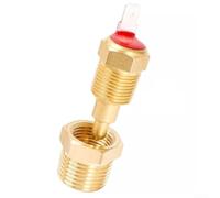 Radiator Hose Adapter Brass 3/8 1/2 NPT Water for temp Gauge | Solid brass build, 3/8 and 1/2 NPT threads, fits fan switches, prevents overheating, car truck compatible