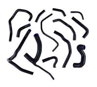 Radiator Hose Car Engine Radiator Coolant Water Hose Pipe Compatible with S4 for B5 for A6 1997-2004 Radiator Coolant Hoses Kit(Black)