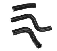 Radiator Hose Kit, Silicone Radiator Hose Kit Stable Connection 3PCS Silicone Silicone Auto Radiator Hose Kit for KX80 KX85 KX100 (Black)