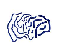 Radiator Hose Pipe Compatible with Land for Rover for Defender 2.4 Puma TDCi 2007 2008 2009 2010 2011 2012 2013 2014 2015 2016 Coolant Radiator Hose Heater Tube(Blue)