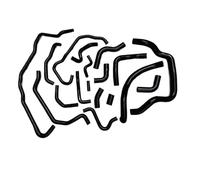 Radiator Hose Pipe Compatible with Land for Rover for Defender 2.4 Puma TDCi 2007 2008 2009 2010 2011 2012 2013 2014 2015 2016 Coolant Radiator Hose Heater Tube(Black)