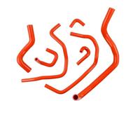 Radiator Hose Pipe Compatible with Prelude for BB6 BB8 H22A 1997 1998 1999 2000 2001 Silicone Radiator Heater Hose Car Radiator Hoses(Orange)