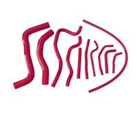 Radiator Hoses Compatible with Mitsubishi for Galant 2.5 EC5A EC5W 6A13TT VR4 VR-4 1996-2003 Radiator Coolant Overflow Hose(Red)