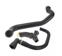 Radiator Hoses Set 3Pcs Plastic Black For Ford for f150 2011-2020 | Includes upper hose, lower hose, and T-connector; complete cooling system replacement kit for easy maintenance