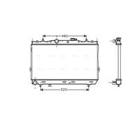 PRASCO HY2095 Engine radiator