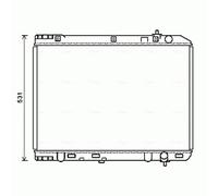 AVA Coolant Radiator KA2246 for KIA GRAND CARNIVAL (2006) 2.9 CRDI etc