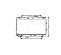 Radiator KAA2074 AVA 253102F000 253102F020 253102F040 253102F061