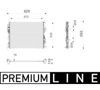 Radiator MAHLE Fits FORD Kuga III 19- 2469492