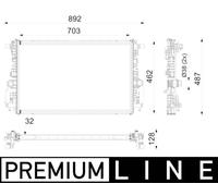 Radiator MAHLE Fits MERCEDES A-Class Cla Shooting Brake Gla 19- 0995005901