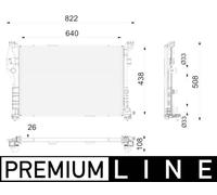 MAHLE Premium Line Engine Coolant Radiator CR2786000P