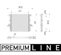 Radiator MAHLE Fits VW Amarok Platform/Chassis 16-22 2H6121253
