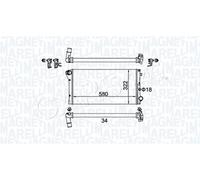 Radiator MARELLI Fits FIAT Panda Van 2003-2013