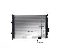 Radiator Mechanically Jointed Cooling Fins Fits Nissan Qashqai/Qashqai+2 MAHLE