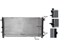 Radiator Mechanically Jointed Cooling Fins Fits VW Transporter MAHLE CR398000S