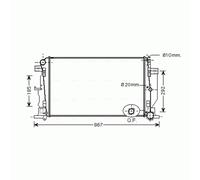 AVA MS2444 Cooling Radiator