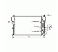 Radiator MS2447 AVA 1645000003 1645000303 1645000803 1645001103 1645001303