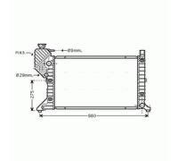 Radiator MSA2300 AVA 9015003500 9015003600 9015003900 A9015003500 A9015003600