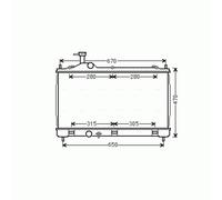 Radiator MT2256 AVA 1350A601 1350A602 1350A825 1350A940