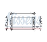 Radiator NISSENS for Astra Cascada Insignia Zafira Tourer J 630764 Top Quality