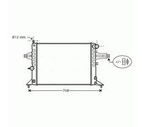 Radiator OL2272 AVA 009202496 1300187 1300213 56001321 90570725