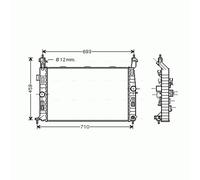 AVA COOLING SYSTEMS OL2345 Engine radiator