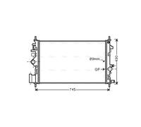 AVA COOLING SYSTEMS OL2468 Engine radiator