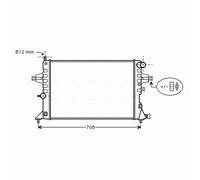 Radiator OLA2296 AVA 1300189 1300214 1300257 13150403 90570728
