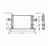 PRASCO OLA2303 Engine radiator