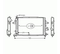 Radiator OLA2383 AVA 1300269 1300271 13128925 13143570 13152320