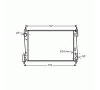 Radiator OLA2423 AVA 1300296 1300415 13313295 55703926