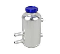 Radiator Overflow Tank 690mL Universal Aluminum Radiator Coolant Tank Fluid Overflow Reservoir Can Aluminium Coolant Tank Coolant Expansion Tank Cap(Black)