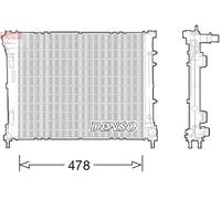 Radiator/Parts DENSO DRM09043 for FIAT