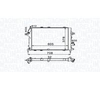 Radiator/Parts Magneti Marelli 350213153400 for OPEL