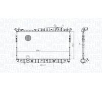 Radiator/Parts Magneti Marelli 350213179600 for CHEVROLET