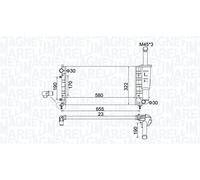 MAGNETI MARELLI 350213183600 Engine radiator