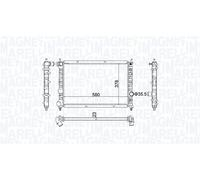 Radiator/Parts Magneti Marelli 350213192100 for LANCIA