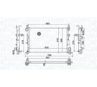 MAGNETI MARELLI 350213203400 Engine radiator