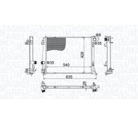 Radiator/Parts Magneti Marelli 350213207400 for RENAULT