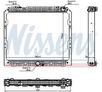 NISSENS Coolant Radiator 627002 for MERCEDES-BENZ ACTROS-SERIES (2011) ACTROS 18