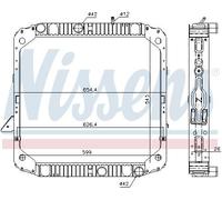 Radiator/Parts NISSENS 62743